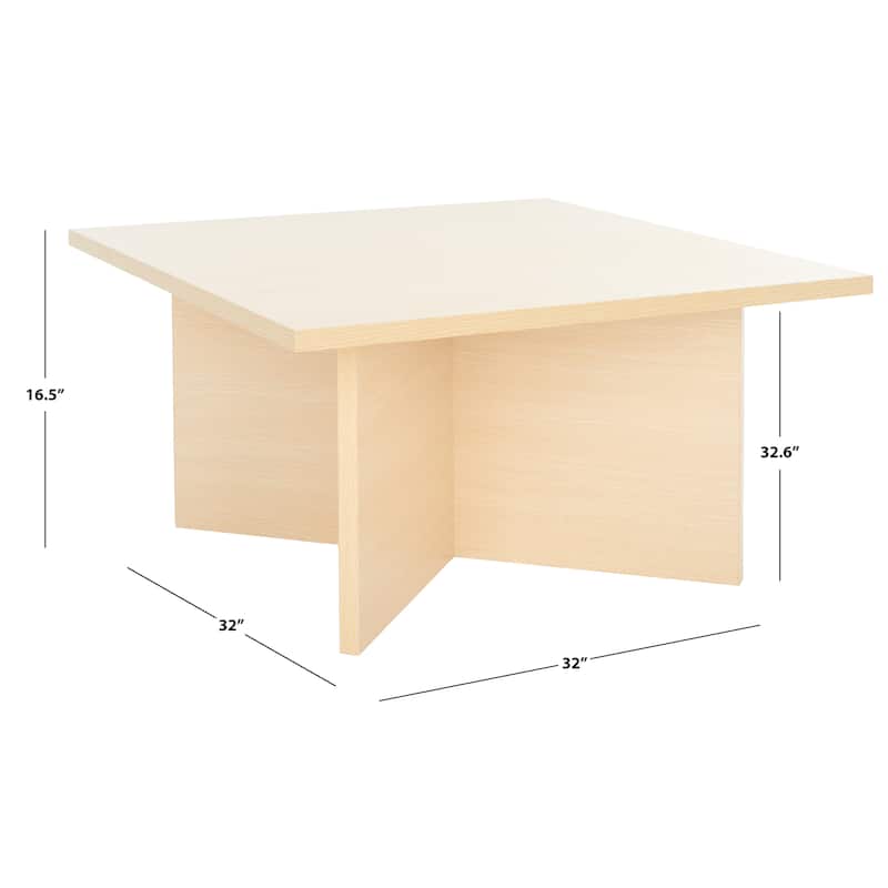 SAFAVIEH Cathen Modern Square Coffee Table - 32 in. W x 32 in. D x 16 in. H