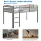preview thumbnail 3 of 31, Costway Twin Low Loft Bunk Junior Bed Bedroom Wooden Guard Rail Ladder