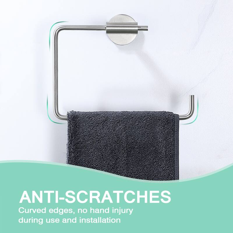 Wall Mounted Towel Ring Towel Holder in Stainless Steel
