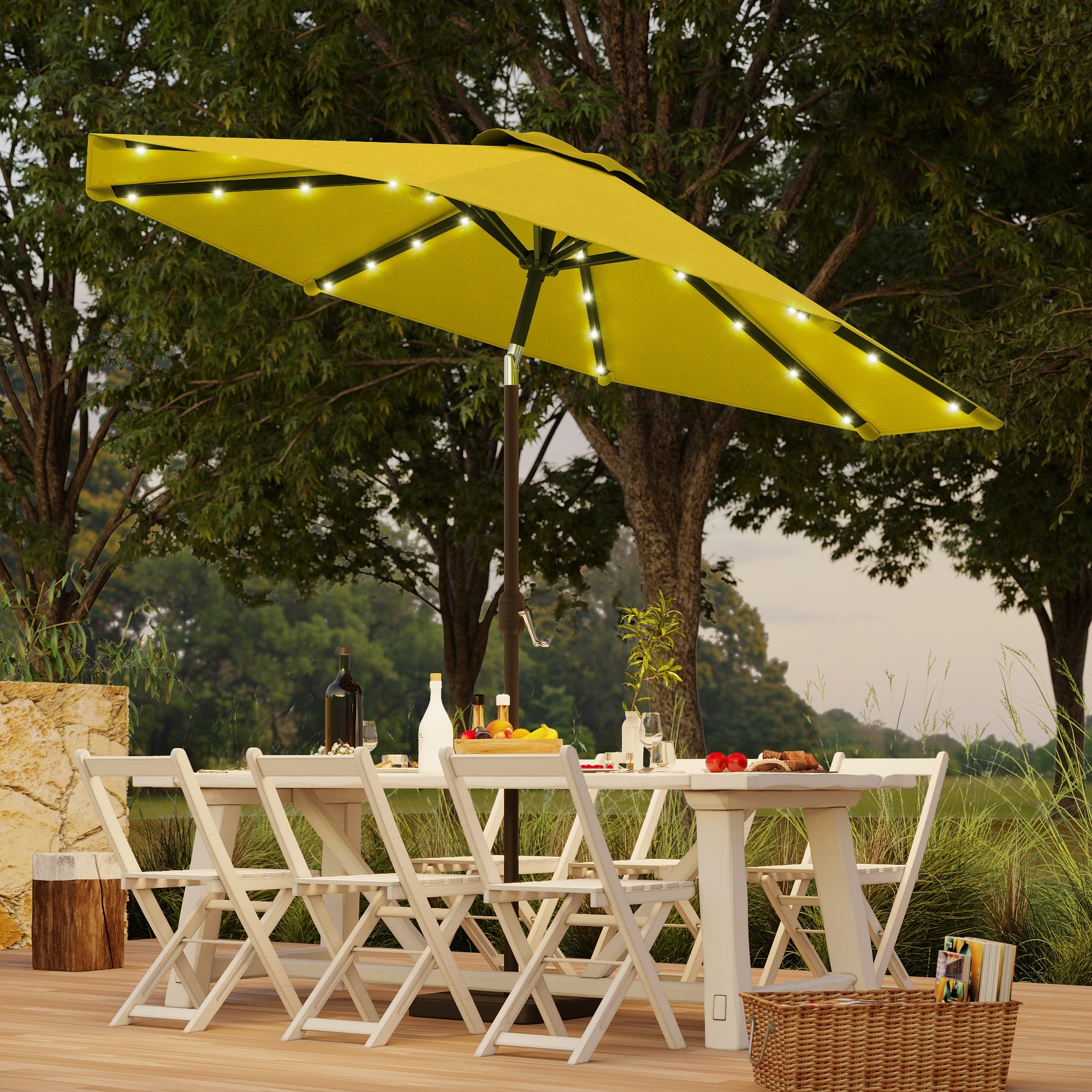 9ft patio umbrella with solar lights WestinTrends 9 ft. Power LED Market Add a stylish shade solution to your outdoor space with the 9ft Solar Patio Umbrella 9 Ft Patio Umbrella with