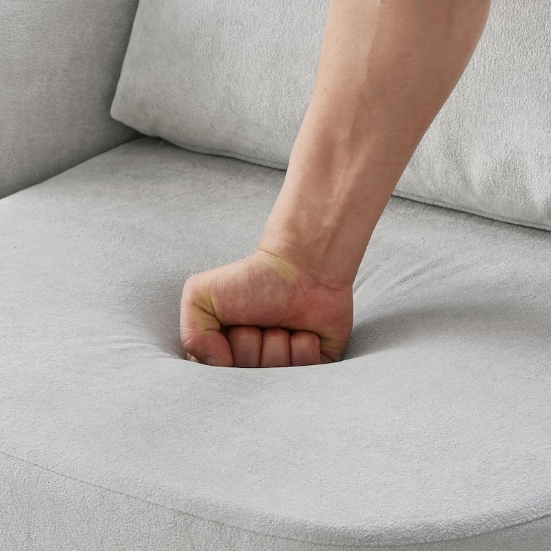 360° Swivel Chair - Chenille Upholstery, 440lb Capacity, Barrel Design