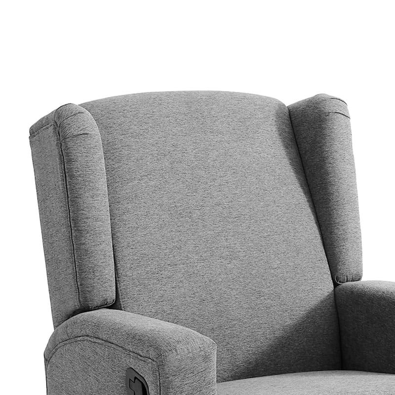 UIXE Upholstered Modern Swivel Glider Rocker Recliner