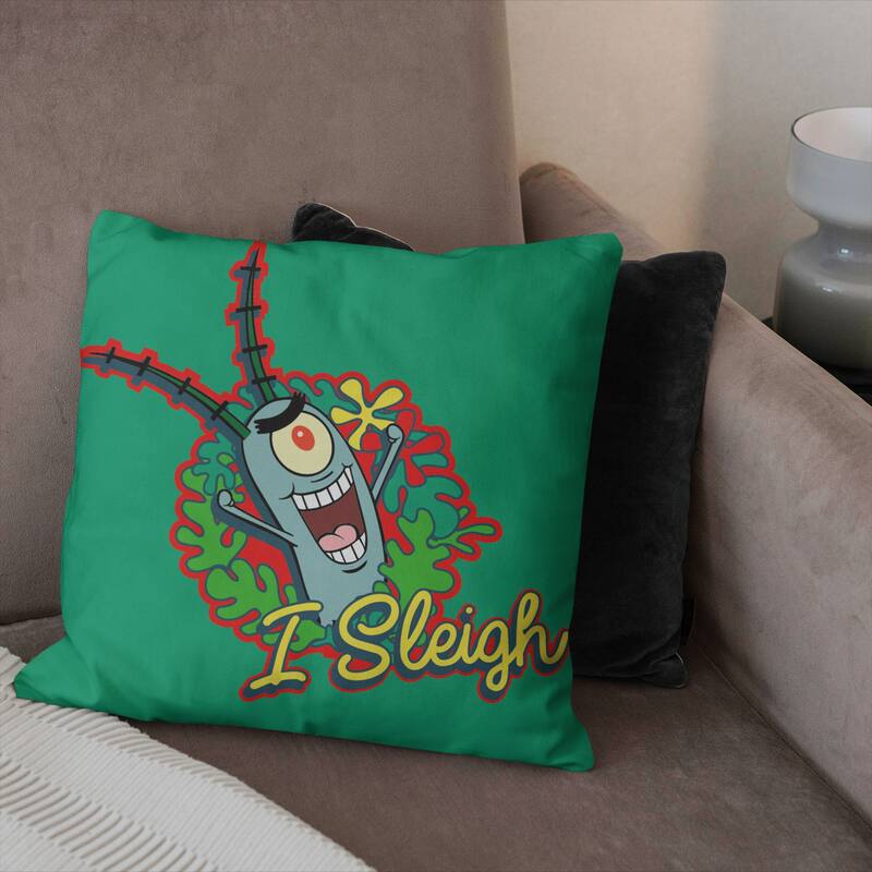 Nickelodeon Spongebob Squarepants Christmas 18 Inch Throw Pillow