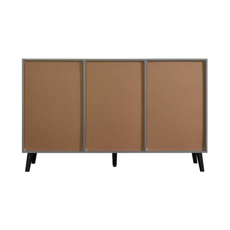 47.2" Kitchen Cabinet with 3 Drawers and 2 Doors