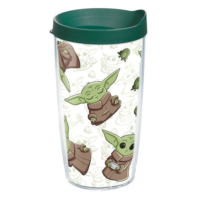 Tervis Star Wars - The Mandalorian Child Playing Made in USA Double Walled Insulated Travel Tumbler, Classic - 16oz