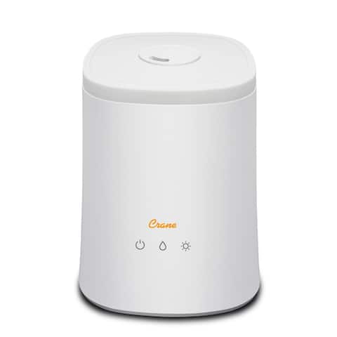 Crane 1.2 Gal. Top Fill Cool Mist Humidifier & Diffuser for Rooms up to 500 sq. ft. - 1.2 Gallons