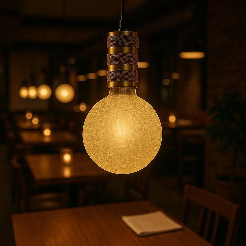 Festive Living LED G125 + COB Bulb Indoor/Outdoor Covered Edison Bulbs, E26 Base - Solara Classic - Large