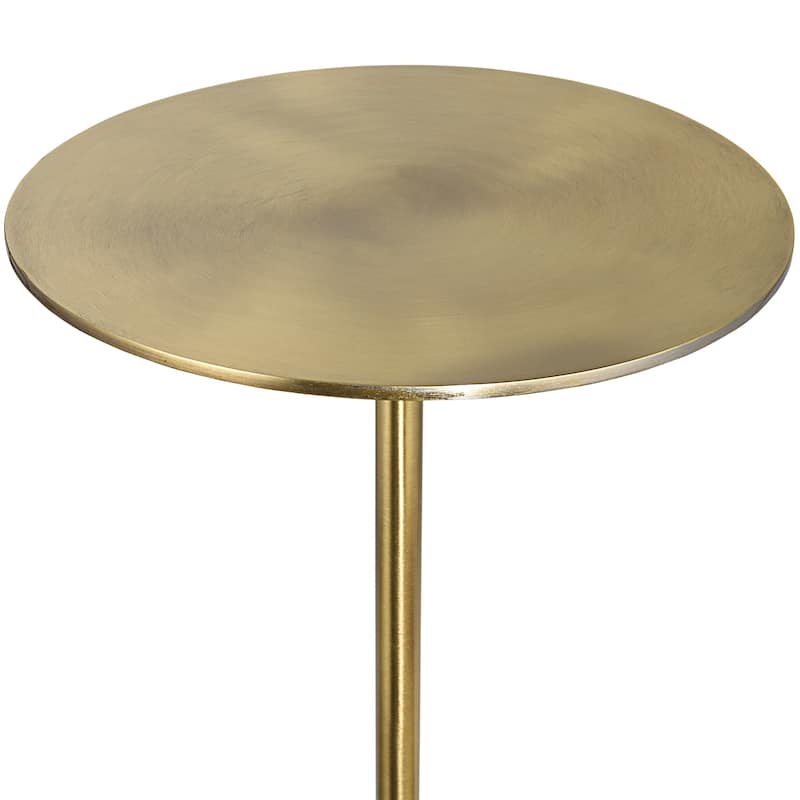 Uttermost Gimlet Brass Drink Table - 9"W x 22"H x 9"D