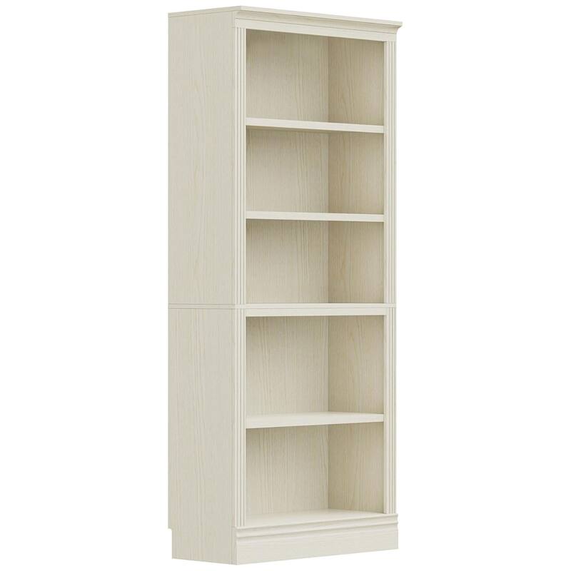 VAUXHILL & CO. Halston Standard Bookcase, Adjustable Shelving Unit, Cream - 73.2