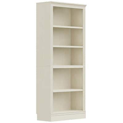 VAUXHILL & CO. Halston Standard Bookcase, Adjustable Shelving Unit, Cream - 73.2