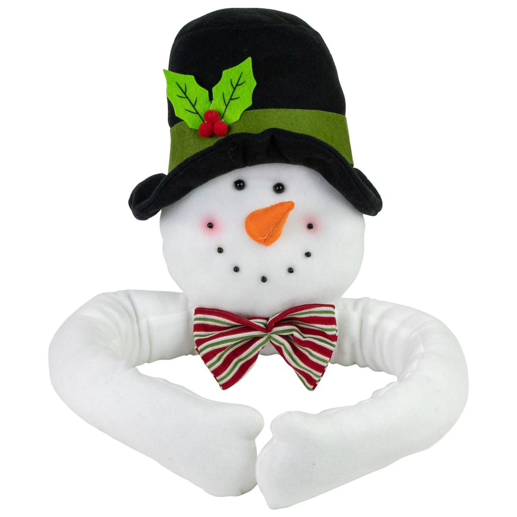 25" Plush Snowman Christmas Tree Topper, Unlit