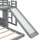 preview thumbnail 15 of 14, Playhouse-inspired Style Twin Over Full Wooden Bunk Bed,Loft Bed with Playhouse,Farmhouse, Ladder, Slide and Guardrails