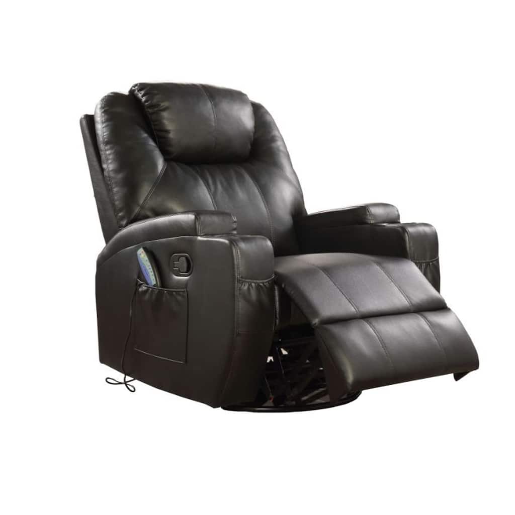 PU Upholstered Rocker Recliner with Swivel