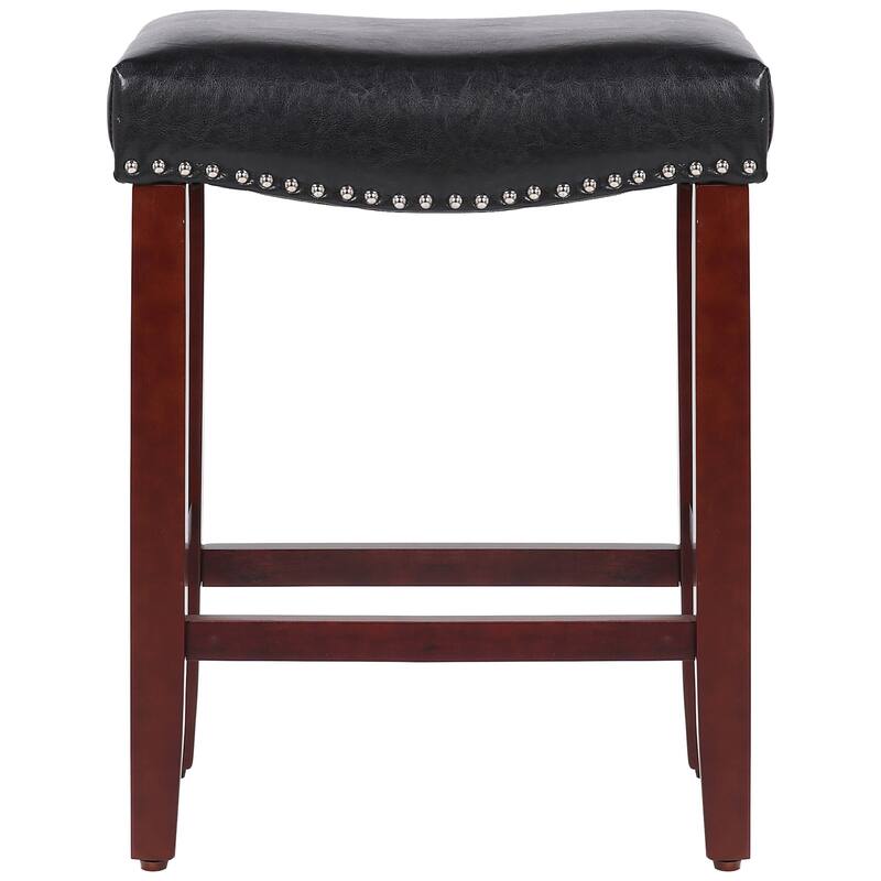 Jameson Upholstered Polyester Cherry 24 Inch Counter Stool (Set Of 2)