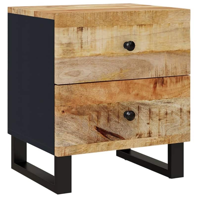 vidaXL Bedside Cabinet 15.7"x13"x18.1" Solid Wood