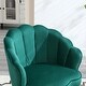 preview thumbnail 32 of 34, Mid Century Velvet 360° Swivel Sofa Chair w/Wide Upholstered Round Armchairs, Swivel Barrel Club Chair for Living Room, Bedroom