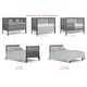 preview thumbnail 24 of 31, 5-In-1 Convertible Crib, Converts from Baby Crib to Toddler Bed