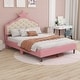 preview thumbnail 3 of 22, Cute Crown PU Leather Princess Bed