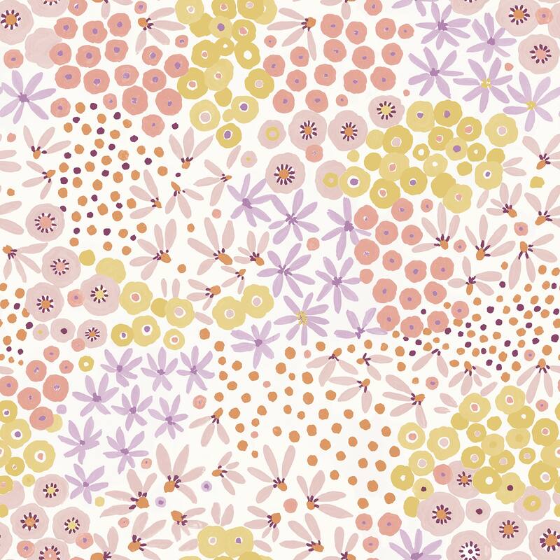NuWallpaper Floral Bunch Multi Warm Peel & Stick Wallpaper