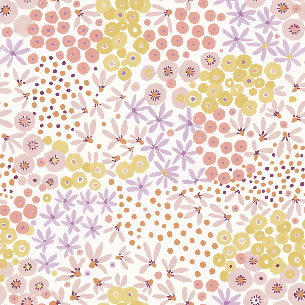 NuWallpaper Floral Bunch Multi Warm Peel & Stick Wallpaper