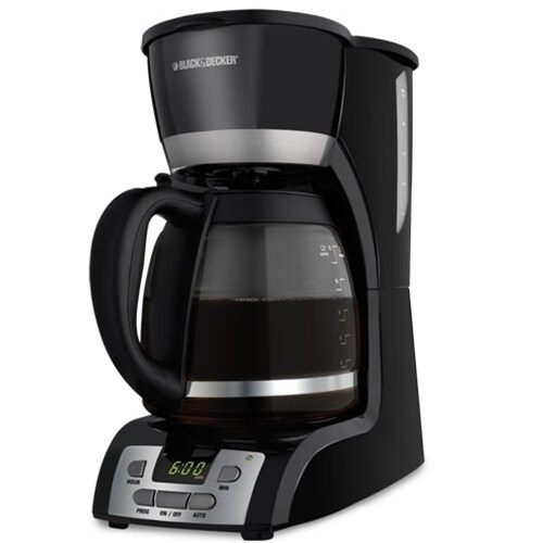Black Decker DCM2160B 12 Cup Programmable Coffee Maker Bed