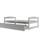 preview thumbnail 14 of 16, Exquisite and Simple Design Wood Platform Bed with Two Drawers, Space-saving,Safety Guaranteed, Grey