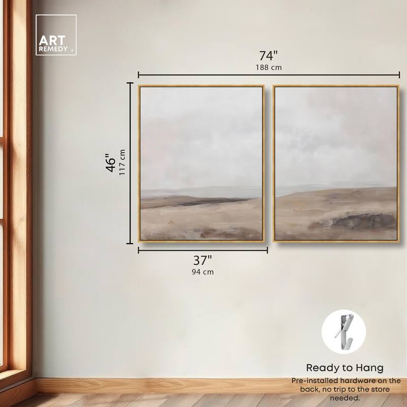 Quietude II Canvas Set of 2 by Art Remedy