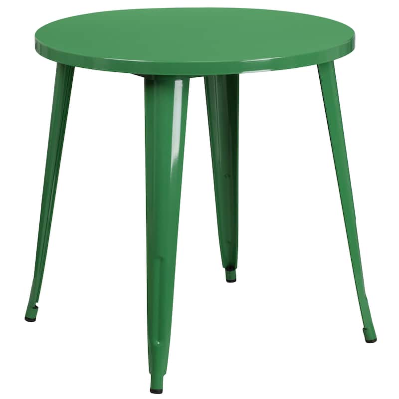 30-inch Round Metal Table and Chairs 5-piece Set