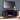 SEI Furniture Beachler Sleek Black Wood Grain Color Changing Fireplace TV Stand for TV's up to 52"
