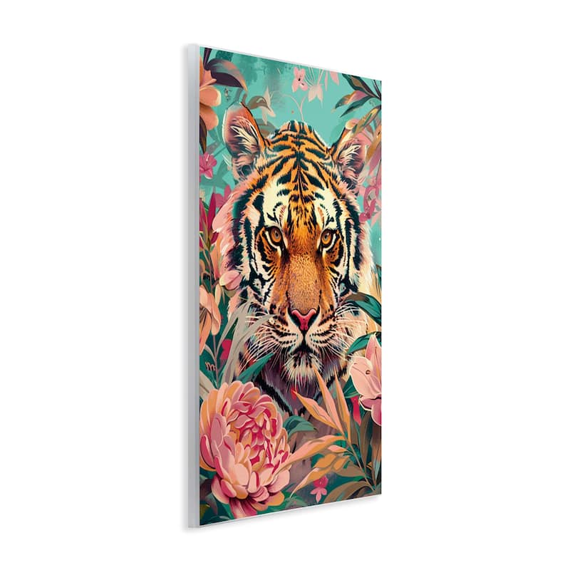 Stupell Fierce Tiger In Waiting Wall Plaque Art Design By LSR Design Studio