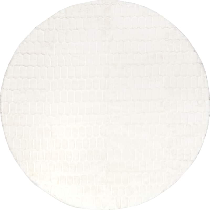 Nuloom Nia SuperiorWash Tile Faux Rabbit Machine Washable Area Rug