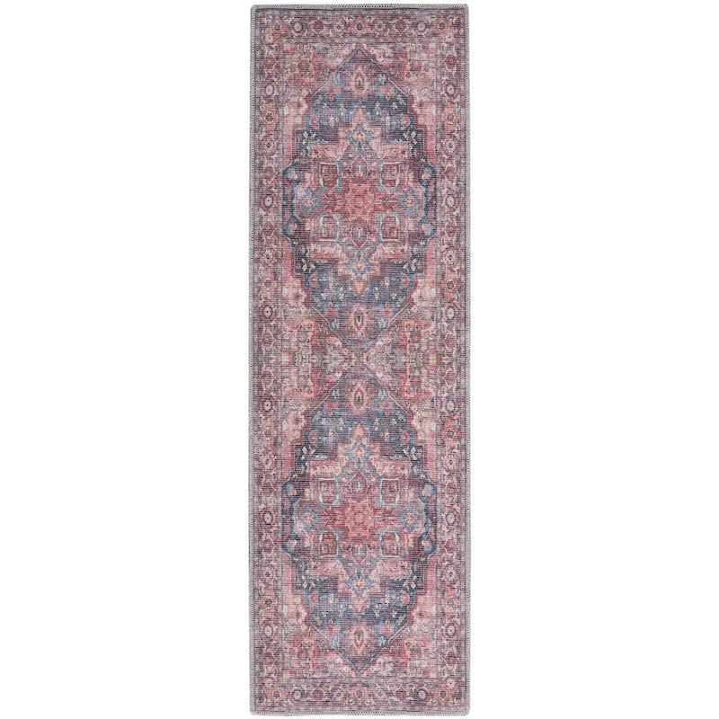 New Concept Washables Persian Boho Machine Washable Area Rug