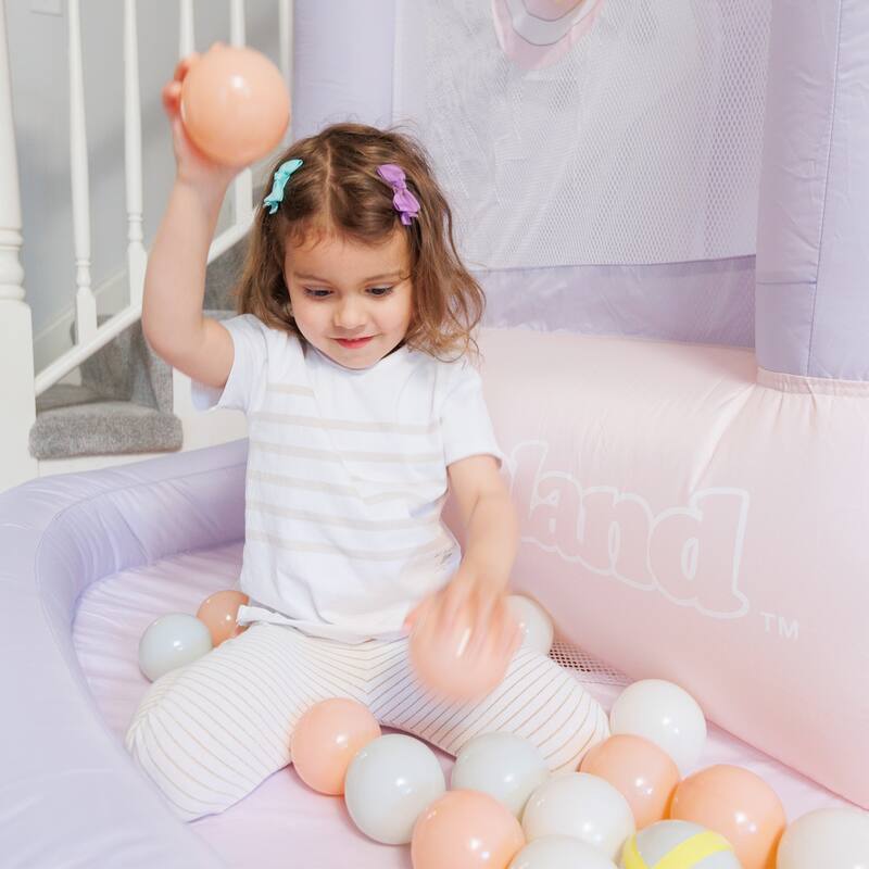 Bounceland Mini Bouncer Cotton Candy with ball pit