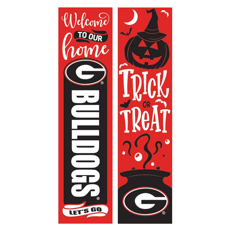 47" Double Sided Seasonal Porch Leaner, University of Georgia - 47" x 11.25"