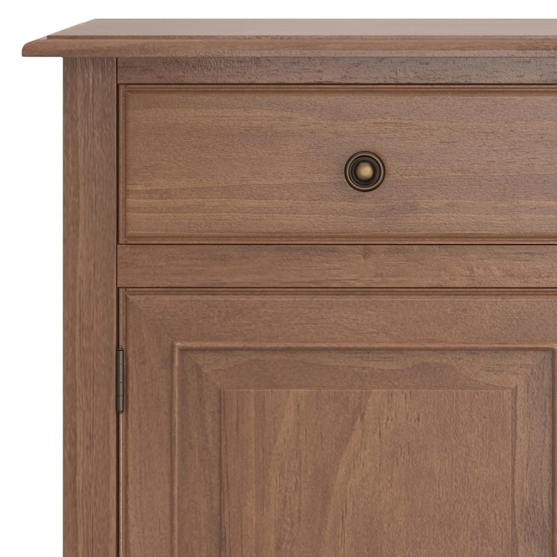 WYNDENHALL Hampshire 40" Wide Solid Wood Traditional Entryway Storage Cabinet - 40"w x 15"d x 36" h