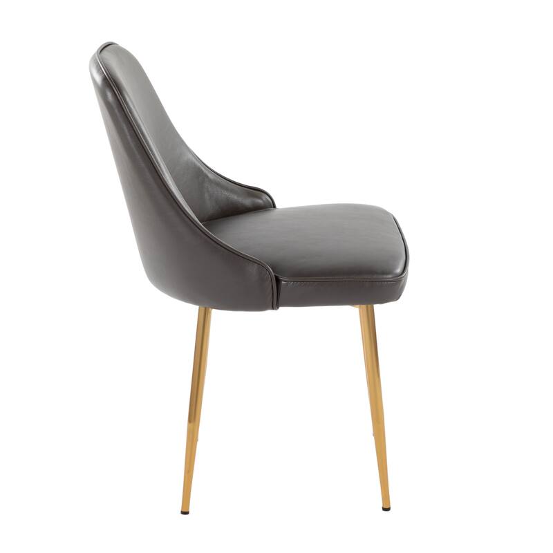Silver Orchid Naldi Faux Leather Dining Chair - Set of 2