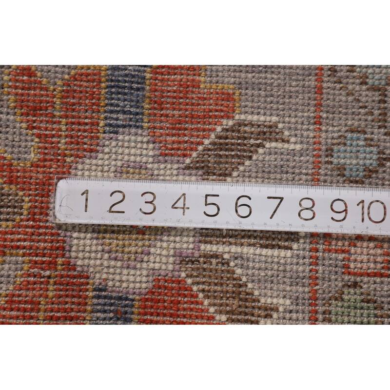 Floral Oushak Oriental Area Rug Handmade Transitional Wool Carpet - 8'9"x 11'9"