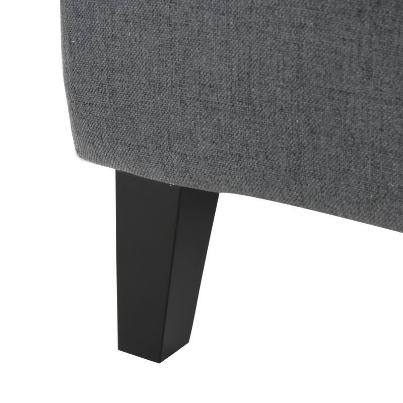 Modern 27" High Back Accent Chair with Birch Wood Legs and Wing Back for Living Room