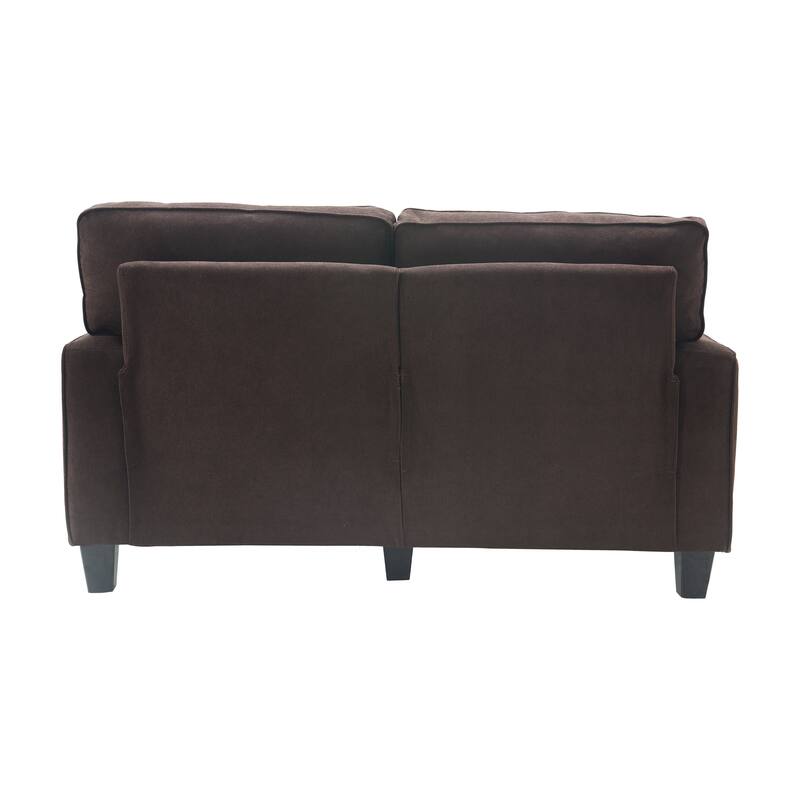 Serta Palisades Upholstered 61" Sofas for Living Room Modern Design Couch, Straight Arms, Tool-Free Assembly