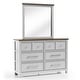 preview thumbnail 10 of 13, Furniture of America Althea Modern Farmhouse 2-piece Solid Wood 6-Drawer Dresser and Mirror Set