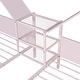 preview thumbnail 14 of 25, Metal Twin Size Platform Bed with House-Shaped Headboard and Built-In Nightstand