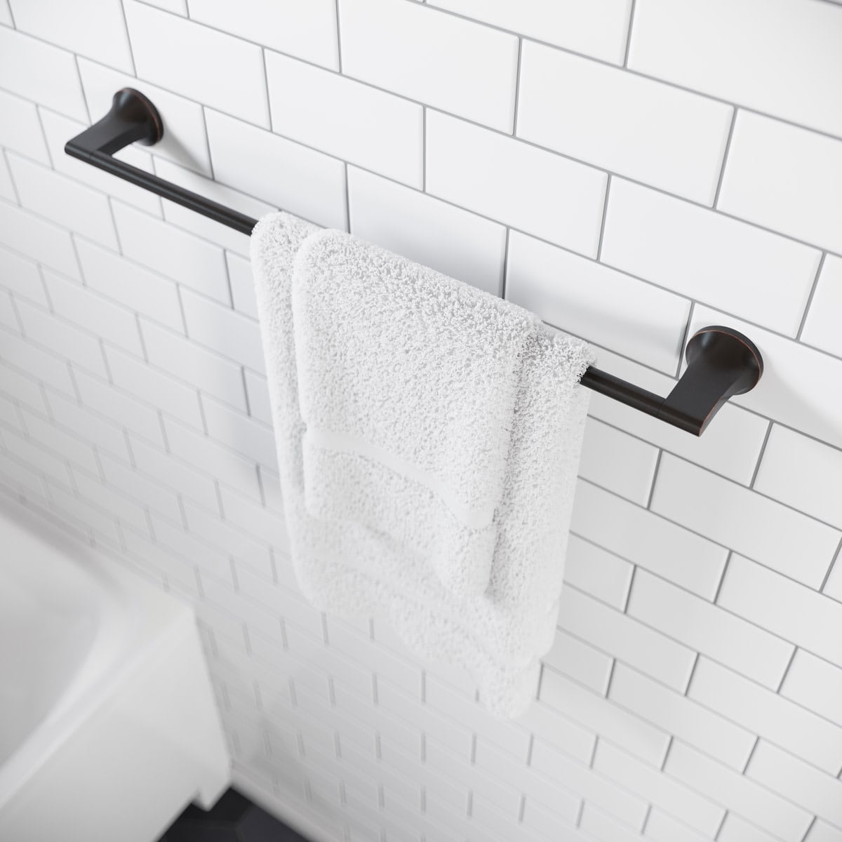 Bathroom Towel Pfister Venturi Towel Bar Black Matte Black Pfister