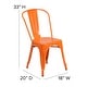 preview thumbnail 20 of 164, Metal Indoor/ Outdoor Stackable Bistro Chair (Set of 4)