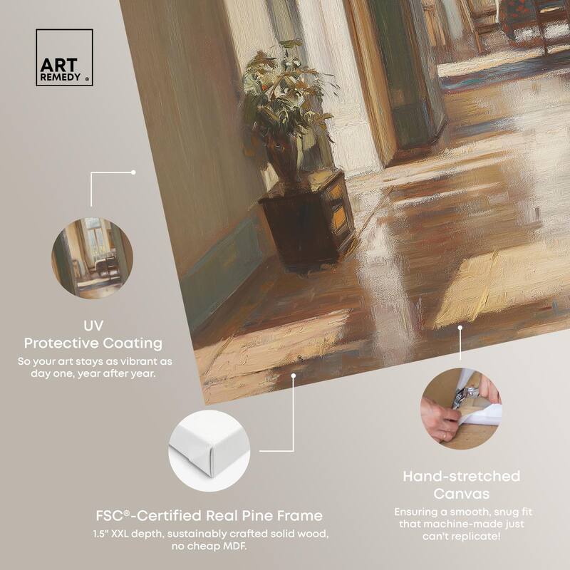 Room's Radiant Canvas by Art Remedy, Gallery Wrapped