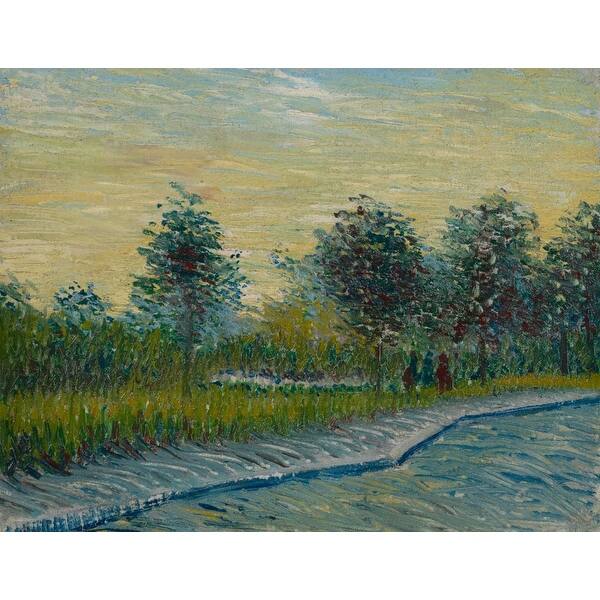 Square Sainte Pierre At Sunset Masterpiece Classic Artist Vincent Van Gogh C 1887 Art Print Multiple Sizes Available