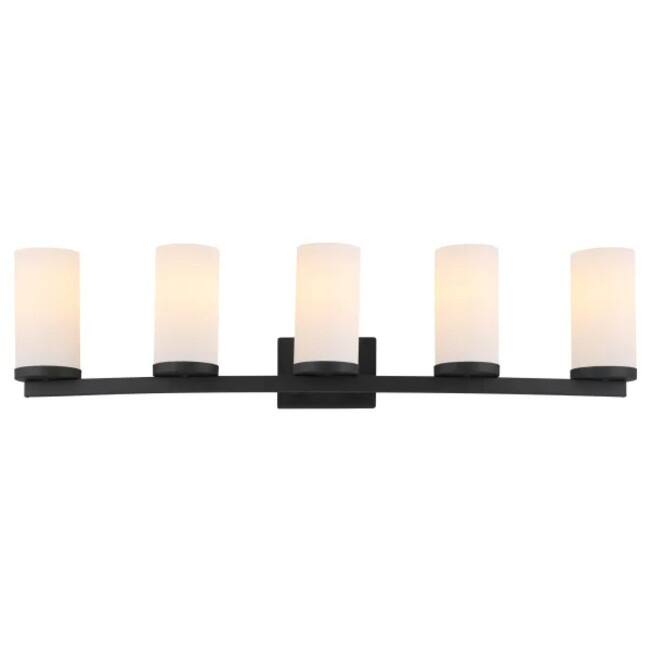 Design House 589176 Desta 5 Light 39" Wide Bathroom Vanity Light - Matte Black