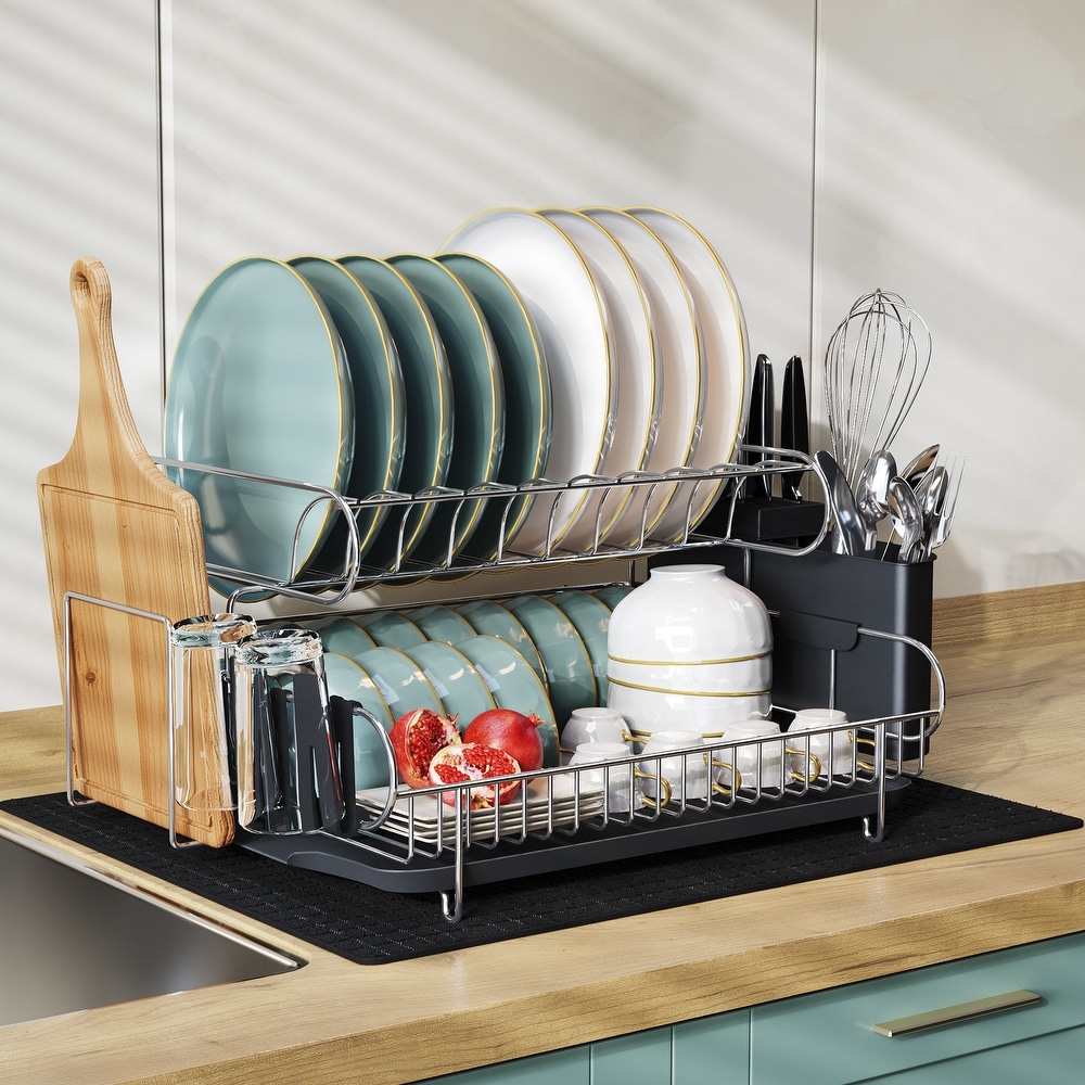 https://ak1.ostkcdn.com/images/products/is/images/direct/b93fde63310e120e3f82e7f7fc16066843f5a91e/2-Tier-Kitchen-Stainless-Steel-Dish-Rack-with-Cutlery-Holder-and-Drainboard.jpg