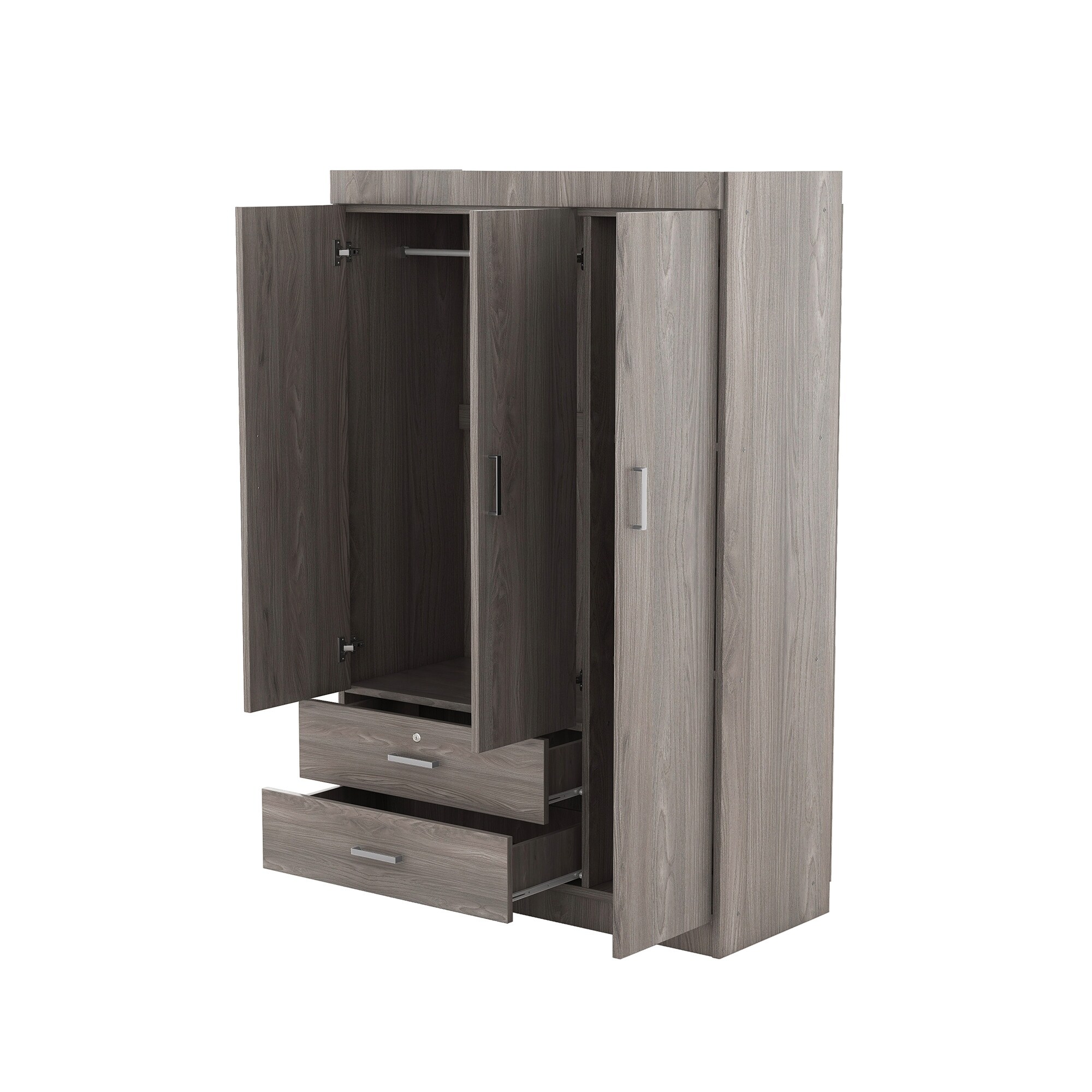3 hanging shop rail wardrobe