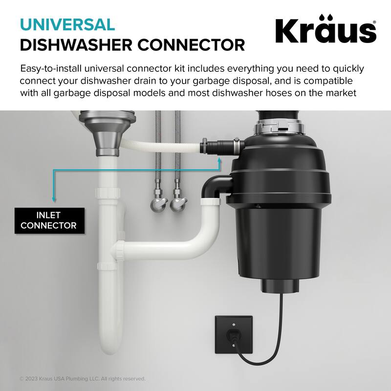 KRAUS Dishwasher Connector Kit for Garbage Disposal