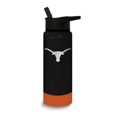 Collegiate University of Texas Stainless Steel Silicone Grip 24 Oz. Water Bottle